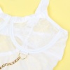 Subblime Body with Chains & Garter Belt White S/M