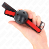 Kink Hollow Hard Mouth Gag, Elastic Belt, 56x1.5cm