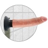 King Cock 17.78 cm Vibrating Dildo Flesh