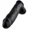 King Cock Black Dildo with Balls, 30.48 CM