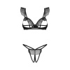 Afbeelding van Obsessive - Carrola 2-delige Open Lingerieset - Zwart