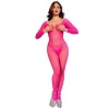 Chilirose CR 4894 Neon Pink Mesh Bodystocking S/M