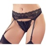 Afbeelding van Cottelli Collection - Jarretelgordel en String Set - Zwart