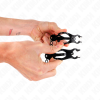 KINK - Japanese Clover Nipple Clamps With Chain Black 30 Cm
