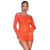 Chilirose CR 4859 Neon Orange Mini Dress M