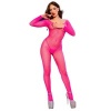 Chilirose CR 4894 Neon Pink Mesh Bodystocking S/M