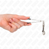 KINK Thin Hook Nipple Clamp Silver 7cm