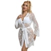 Subblime Long Sleeve Nightgown Floral White S/M