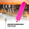 Dolce Vita Four Rechargeable Vibrator Pink 7-Speed