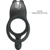Pretty Love Seth Double Rabbit Vibrating Ring, Black