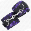 Kink Velvet Lace Wrist Restraints, Purple/Black
