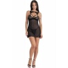 Livco Corsetti Krolina Chemise and Thong Set, Black S/M