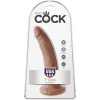 King Cock Realistic Penis 17.5cm Caramel