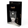 Coquette Chic Desire Vegan Leather Mask with Bunny Ears