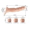 Textured Penis Sheath With Extenders