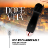 Dolce Vita Rechargeable Vibrator Three Black