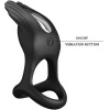 Pretty Love Silas Vibrant Penis Ring Black 7 Vibrations