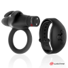 Black&Silver Agron Remote Control Penis Ring WatchMe