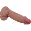 Pretty Love Sliding Skin Dildo Brown 19.4 CM