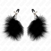 KINK Feather Nipple Clamp Black 7cm