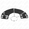 Kink Penis Ring 4 CM Chain 7 CM Metal With Leather Belt