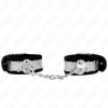Kink Thin Wrist Restraints Black Silver 30CM