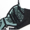 Subblime Green Lace Mesh Push-up Bra Set L/XL