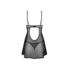 Afbeelding van Obsessive – Euridia Chemise & Tanga – Black