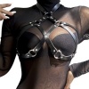 Subblime Leather Chest Harness Black