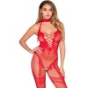 Leg Avenue 89336 Crotchless Bodystocking Red