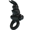 Pretty Love Exciting Rabbit Vibrating Ring, Black