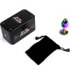 Metal Butt Plug Rainbow Small Size 7 cm