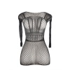Subblime Short Fishnet Dress with Open Back, One Size