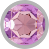 Intense - Aluminum Metal Anal Plug With Violet Crystal Size L