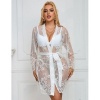 Subblime Long Sleeve Nightgown Floral White S/M