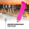 Dolce Vita Two Rechargeable Vibrator Pink 7-Speed