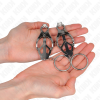KINK O-Ring Japanese Clover Nipple Clamps Silver