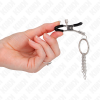 KINK O-Ring Nipple Clamp With Chain Silver 6cm