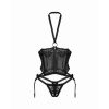 Afbeelding van Obsessive – Open BH Corset & Open Kruis String – Zwart