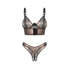 Afbeelding van Obsessive – Soranna Top & Crotchless Thong – Brown