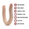 Afbeelding van Dr Skin - Dr. Skin Plus 16,5” Buigzame Dubbele Dildo Beige