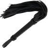 Black Bondage Whip 42cm Leather