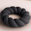 Rocks-Off Twist Black Silicone Masturbator Ring