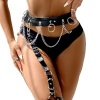 Subblime Leather Belt Garter Harness Rings