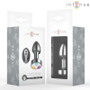 INTENSE Vibrating Metal Anal Plug LED Remote Size S