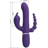 Pretty Love Cammy Triple Vibrator 4-in-1 Purple