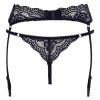 Afbeelding van Cottelli Collection - Jarretelgordel en String Set - Zwart