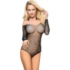 Sublime Fishnet Teddy Long Sleeve L/XL