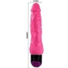 Baile Colorful Realistic Vibrator 24 cm Pink