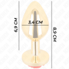 Kink Gold Rose Red Anal Plug Medium